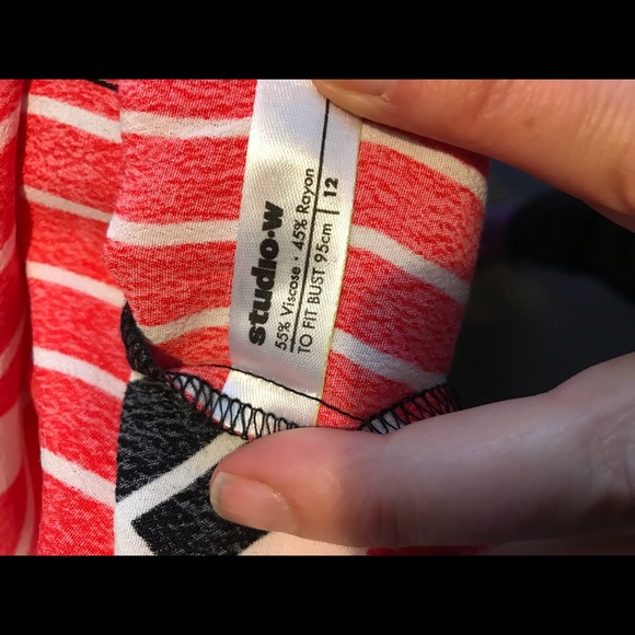 StuidoW @davidjones kaftan style dress AU 12 NWT - Picture 4 of 5